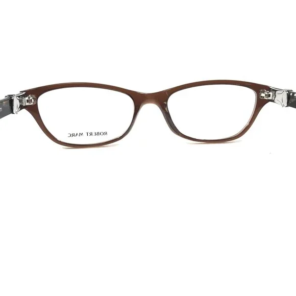 Robert Marc Eyeglasses Frames 283-171 Brown Tortoise Cat Eye Full Rim 50-18-135 - Picture 7 of 10